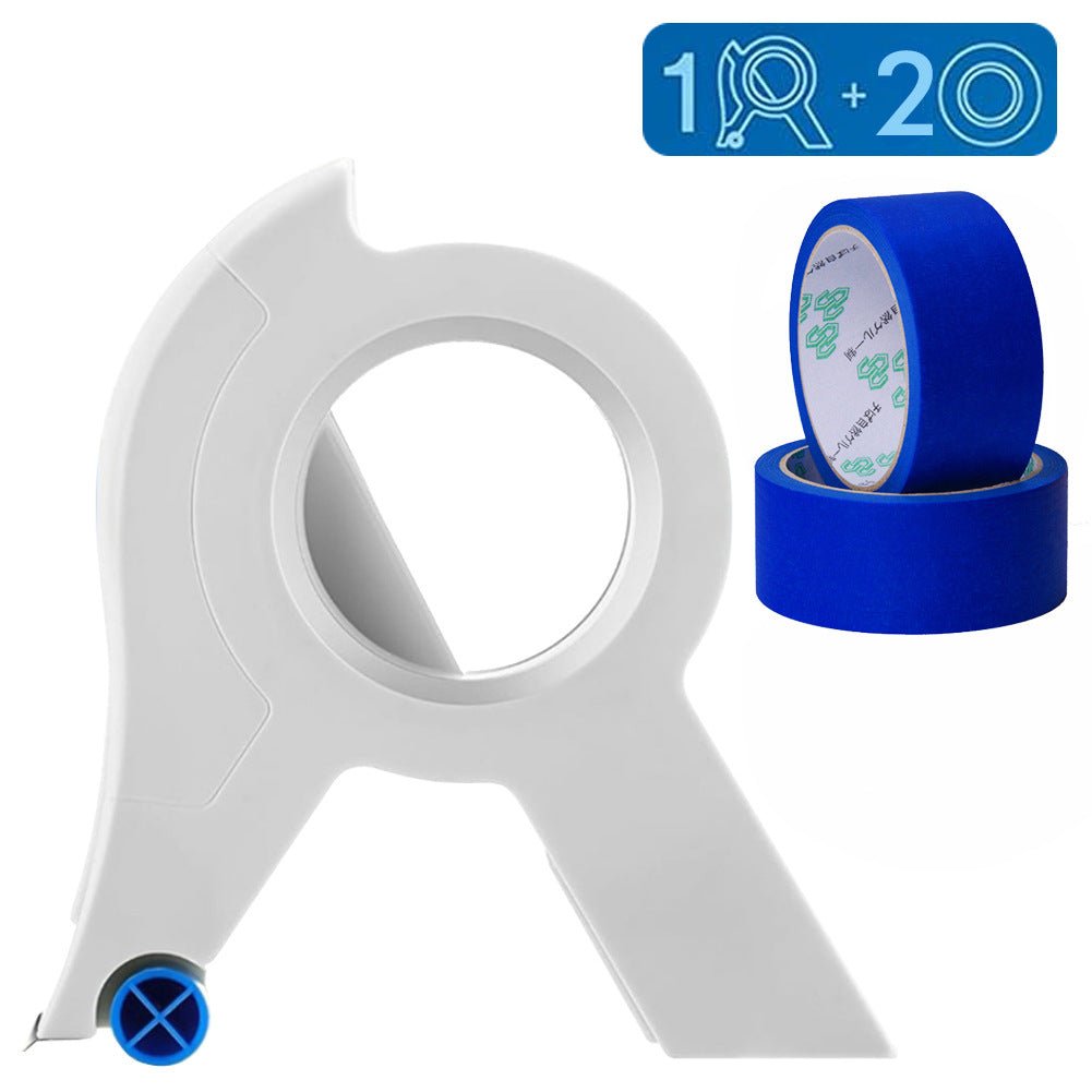 Maliben | Paint Tape Applicator For Clean Paint Edges With Cutter And Rollers