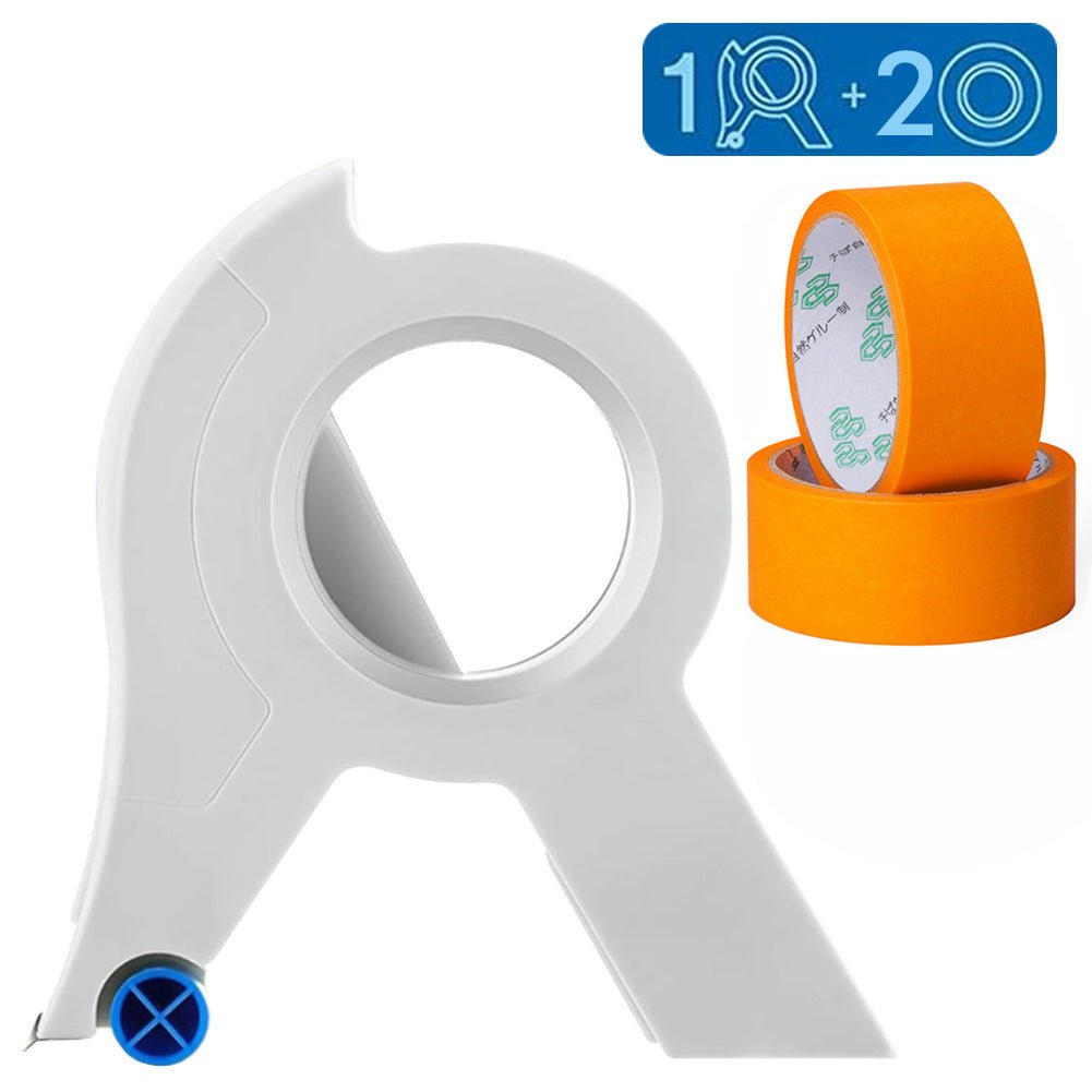 Maliben | Paint Tape Applicator For Clean Paint Edges With Cutter And Rollers