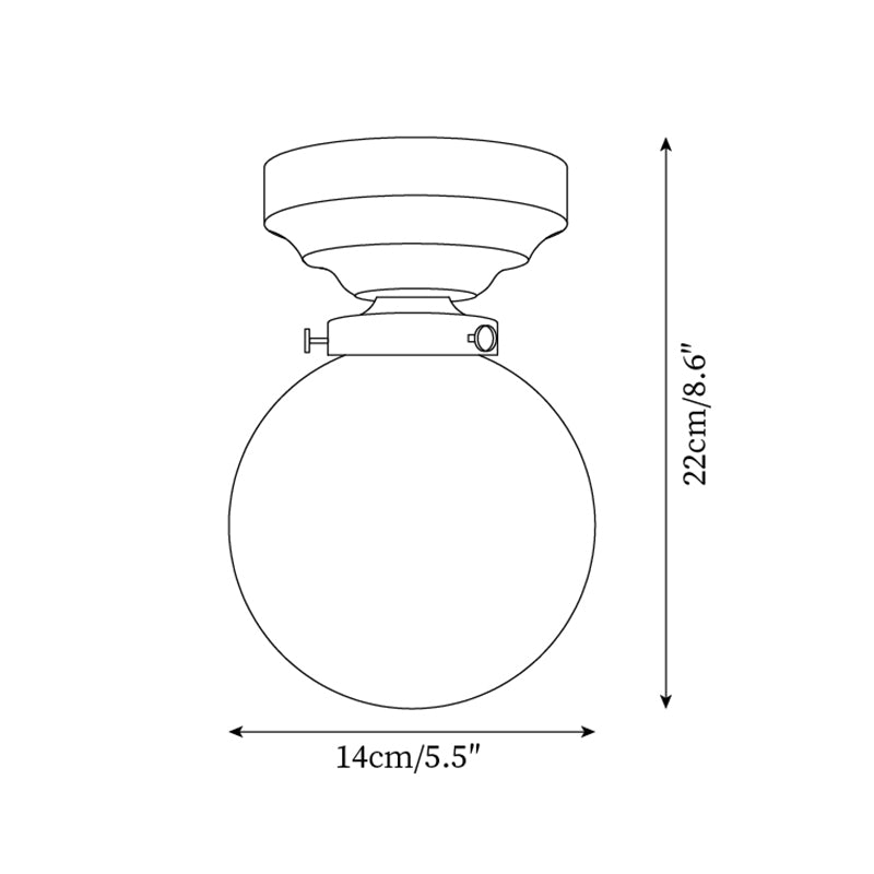 Maliben | Retro Crystal Glass Ceiling Lamp
