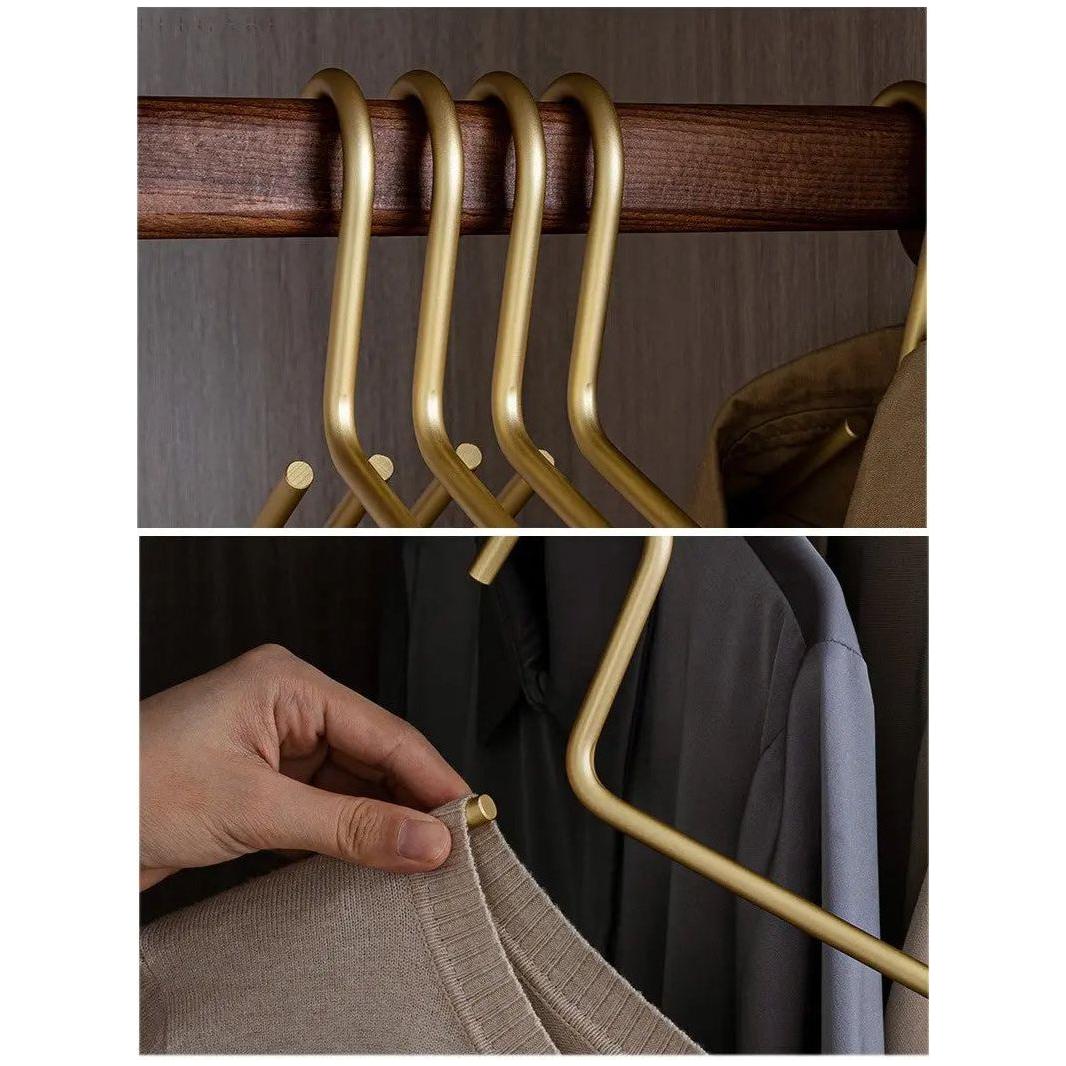 Maliben | Luxury Anti-Slip Clothes Hanger - Stylish Solid Matte Coat Hangers For Long Lasting Use - (5 Per Set)