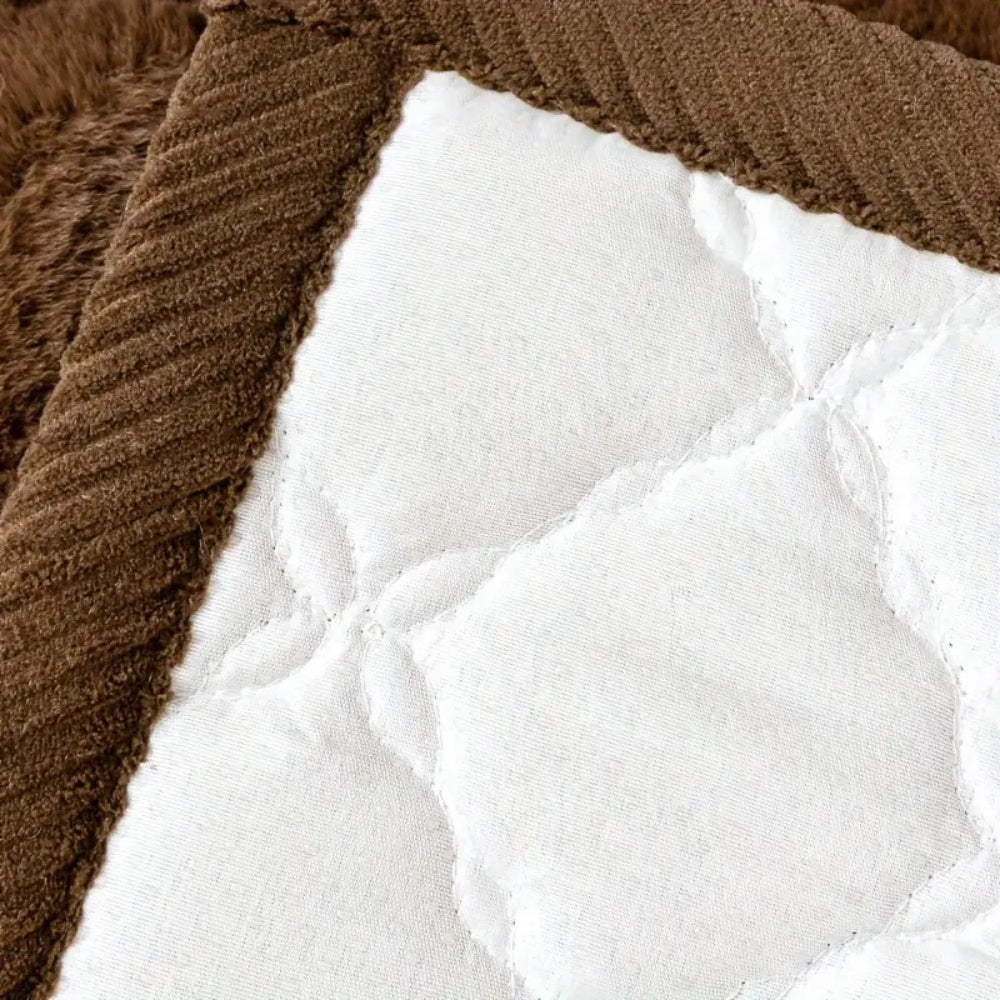 Maliben | Luxury Plush Diamond Stitched Sofa Cover