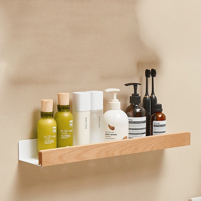 Maliben | Woodify Wall Shelf - Stylish Shower Rack Without Drilling