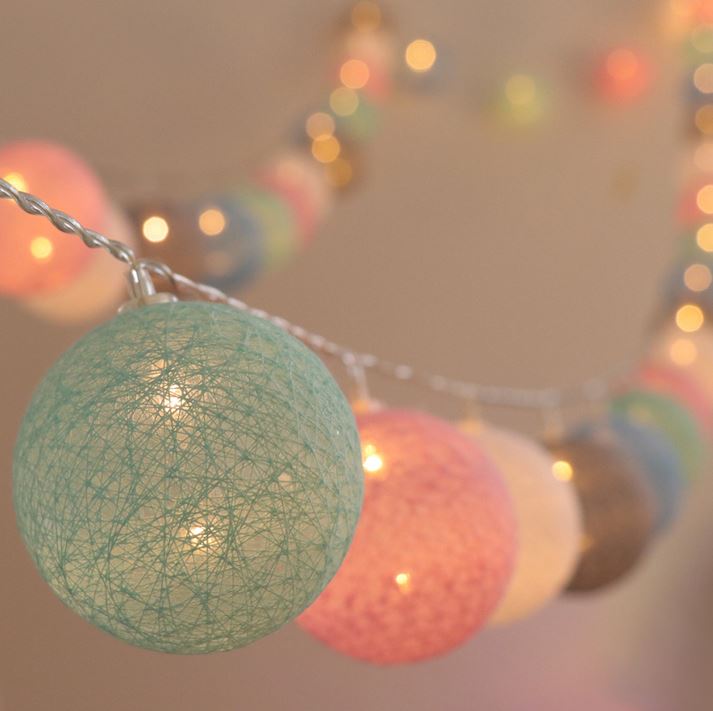 Ballton - Cotton glowing ball swing | Various color combinations — Maliben lighting