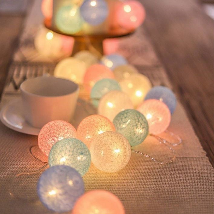 Maliben Ballton - Cotton glowing ball swing — Various color combinations