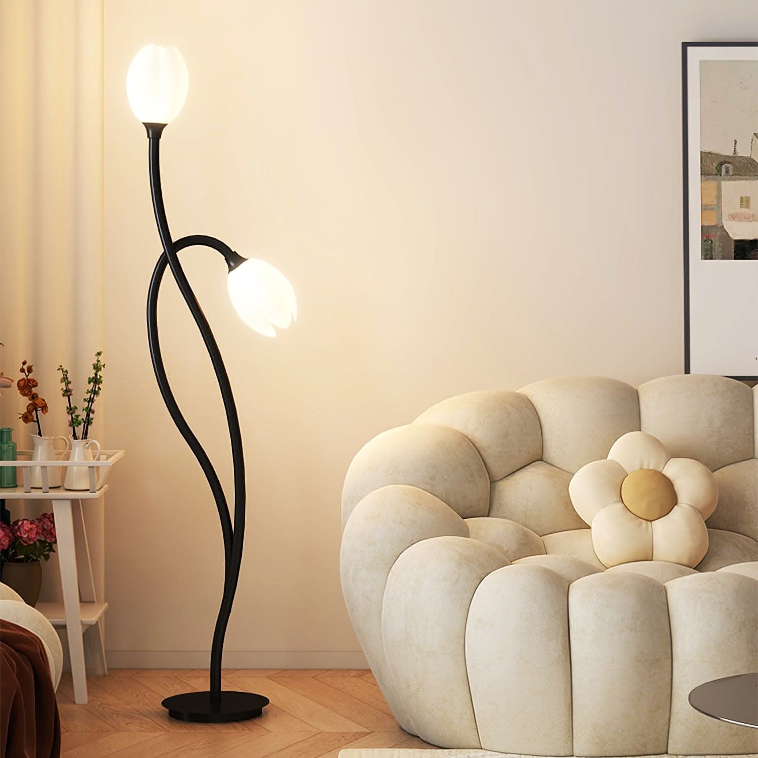 Maliben Modern Flower Floor Lamp with G9 Socket