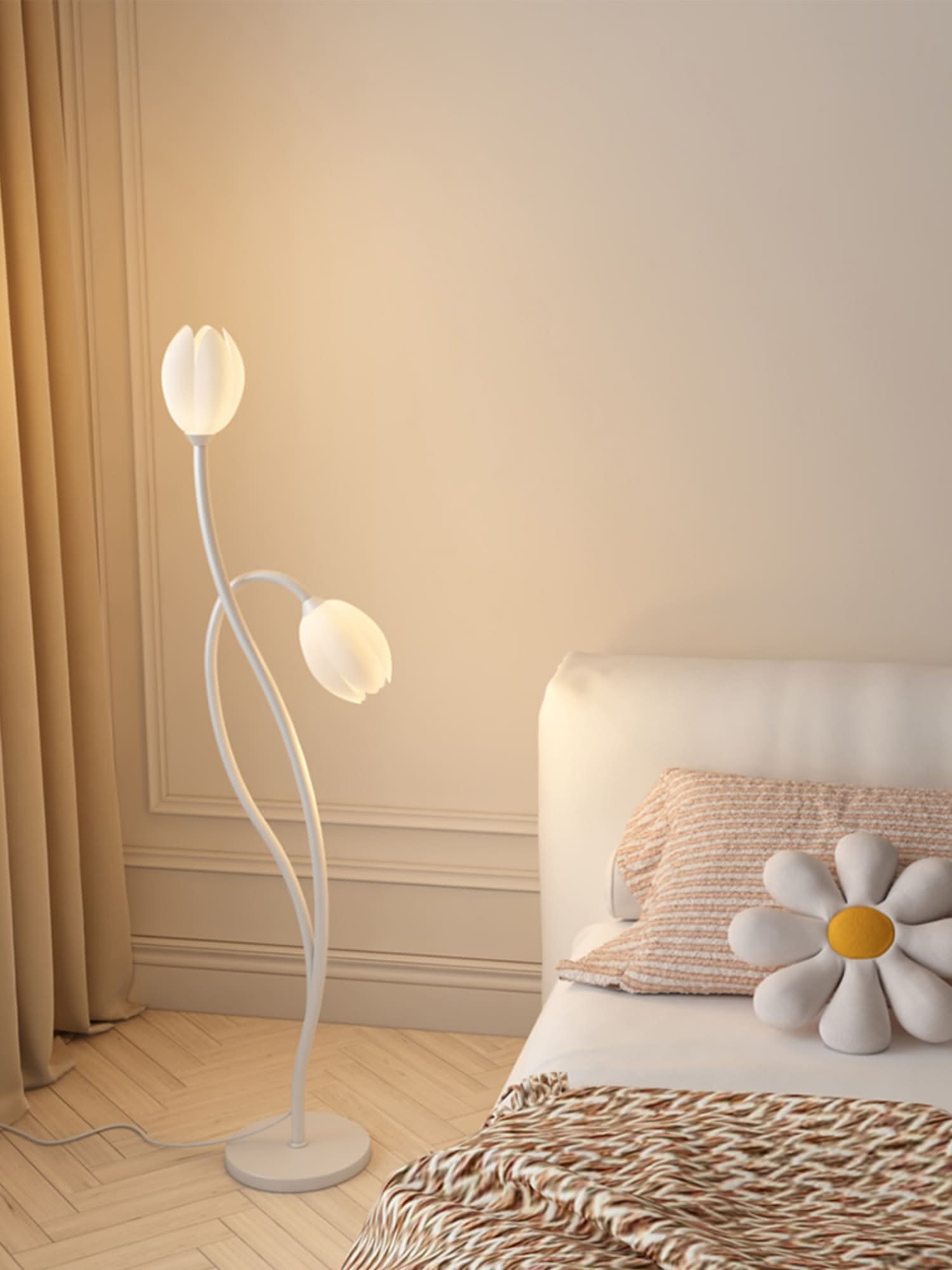 Maliben Modern Flower Floor Lamp with G9 Socket