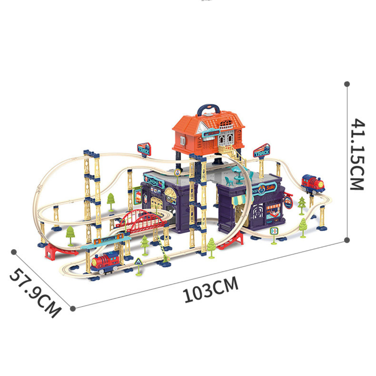 Maliben | Train Adventure | Endless Play Fun - Complete Train Set With Bridges And Curves