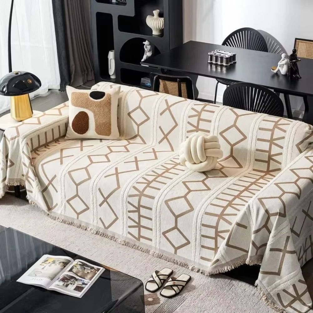 Maliben | Maze Four-Season Chenille Sofa Cover
