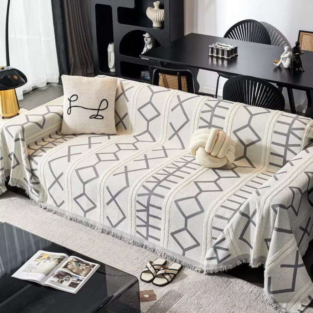 Maliben | Maze Four-Season Chenille Sofa Cover