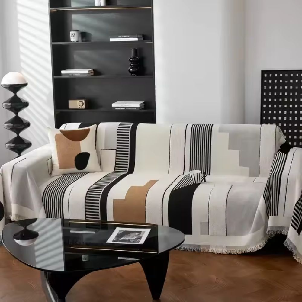 Maliben | Metro Form Chenille Sofa Cover