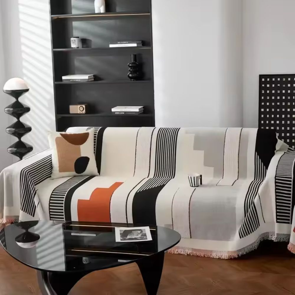 Maliben | Metro Form Chenille Sofa Cover