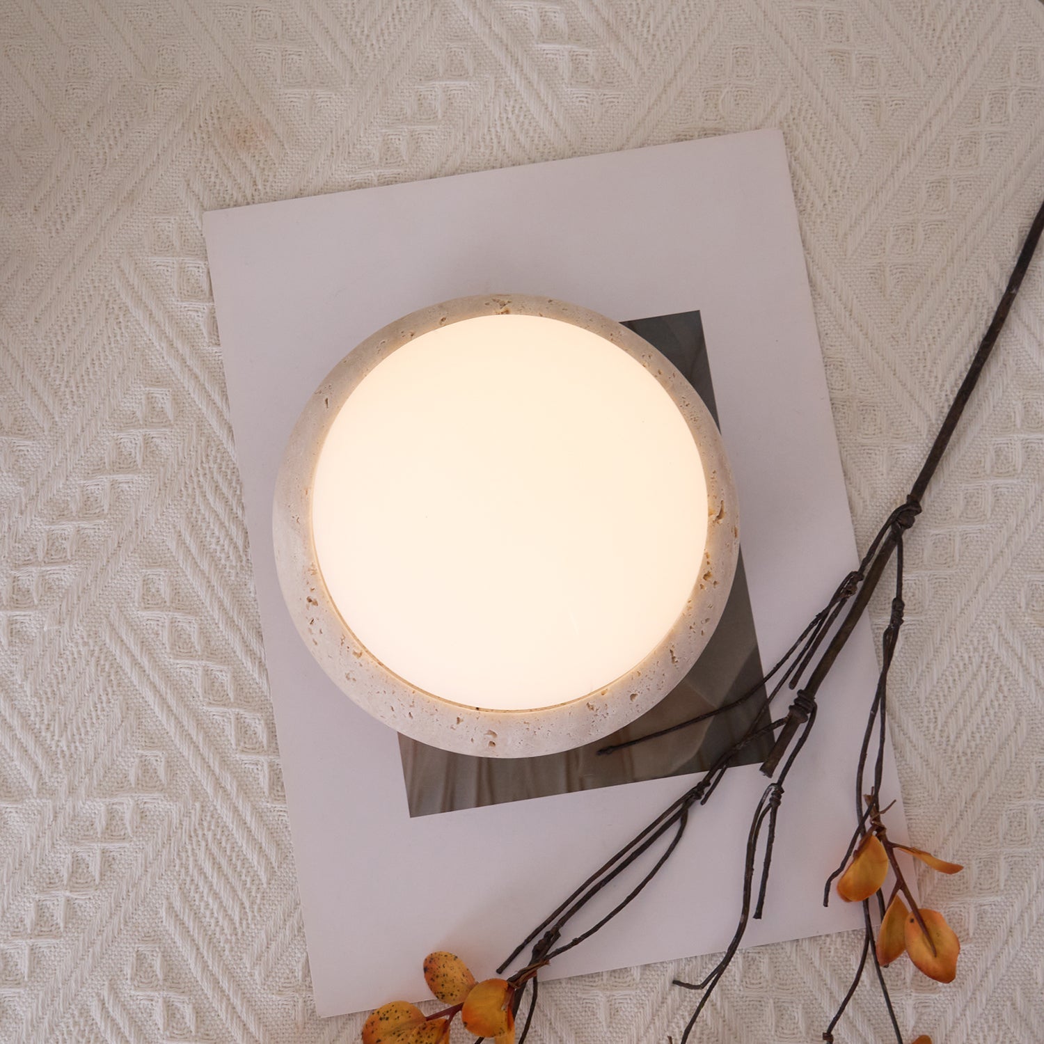 Maliben | Travertine Table Lamp
