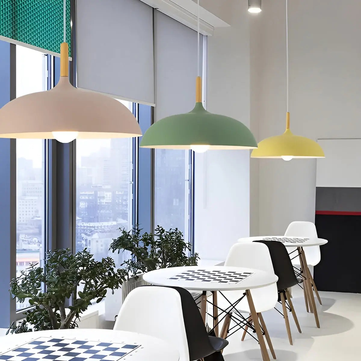 Maliben | Scandinavian Elegance: Luxury Oak Ceiling Lamp With Led Lighting