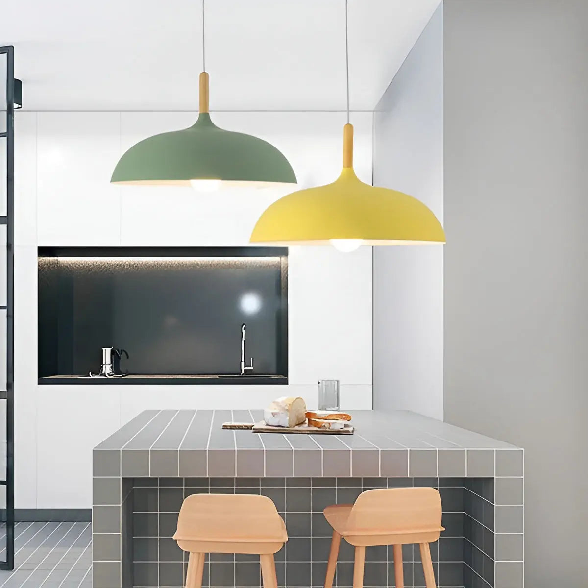 Maliben | Scandinavian Elegance: Luxury Oak Ceiling Lamp With Led Lighting