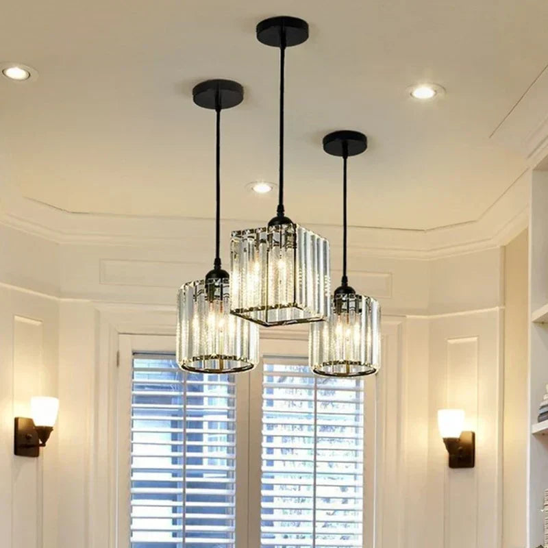 Maliben | Luxeglow Sparklelamp - Elegant K9 Crystal Pendant Light