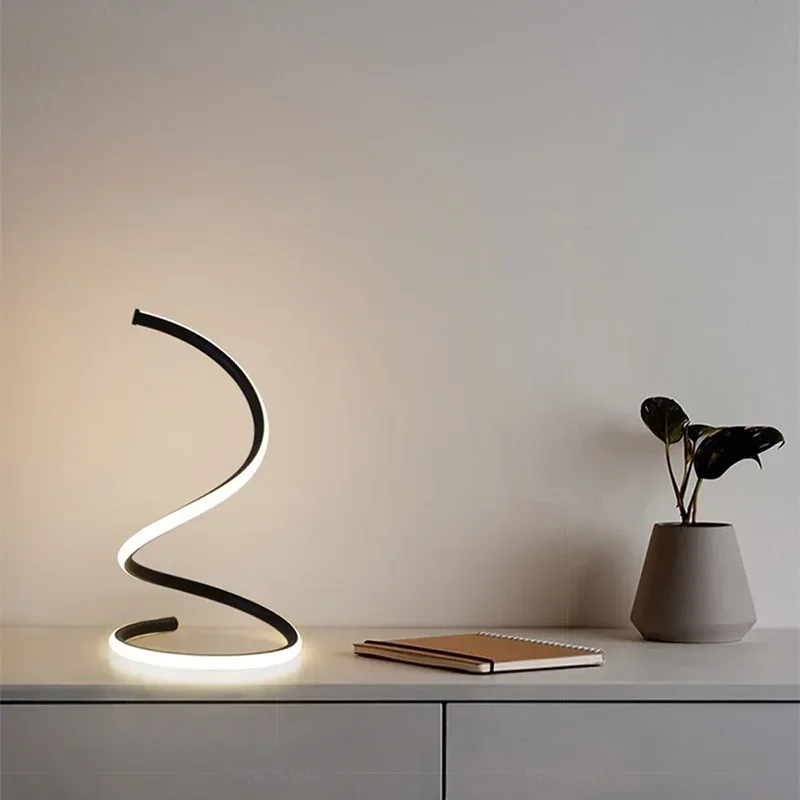 Maliben | Minimalist Led Table Lamp With Adjustable Shade - Stylish Lighting For Home