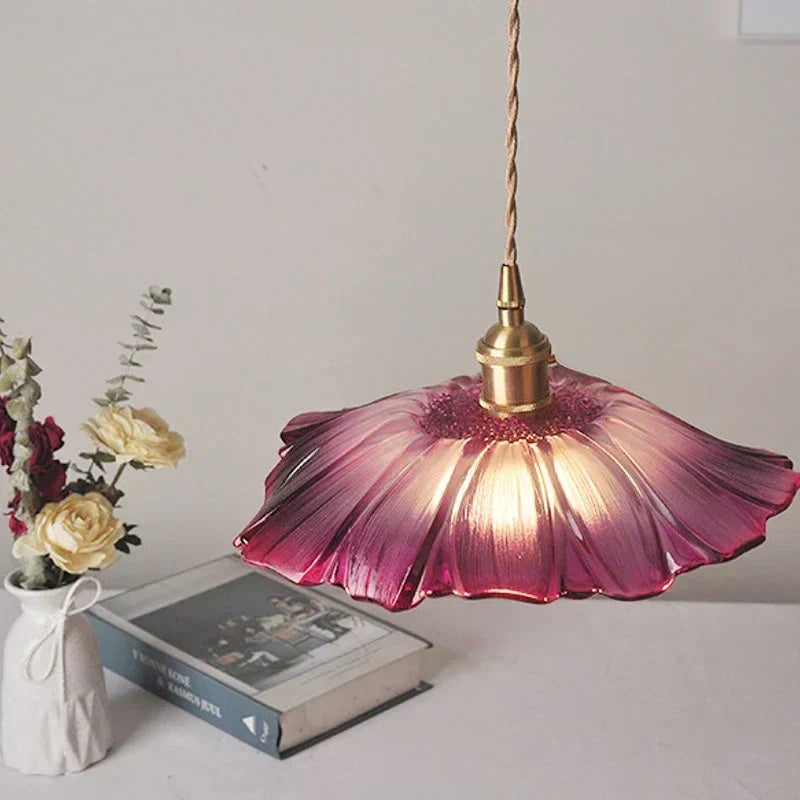 Maliben | Florashine Light - Elegant Flower Glass Pendant Lamp