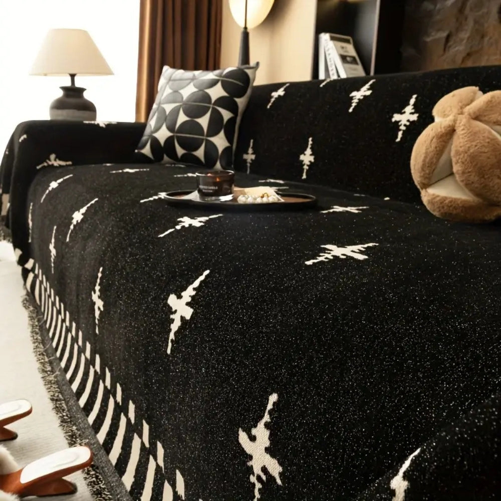 Maliben | Modern Cross Pattern Sofa Cover