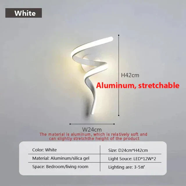 Maliben | Spiralglow - Spiral Led Wall Lights