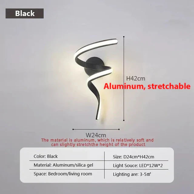 Maliben | Spiralglow - Spiral Led Wall Lights