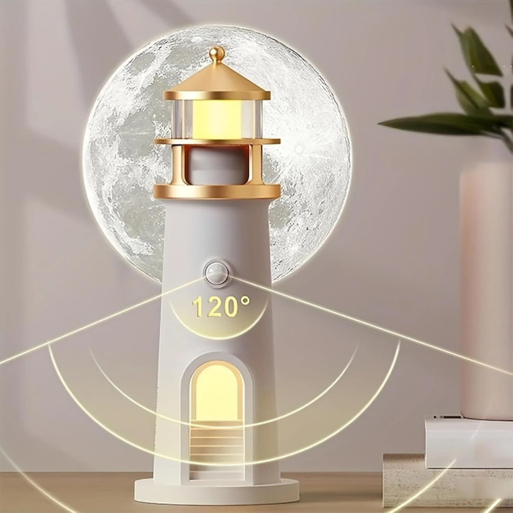 Maliben | Moon Lamp Night Light Lighthouse Design Bedroom Decor