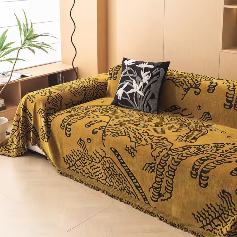 Maliben | Nature Sketch Pattern Sofa Cover