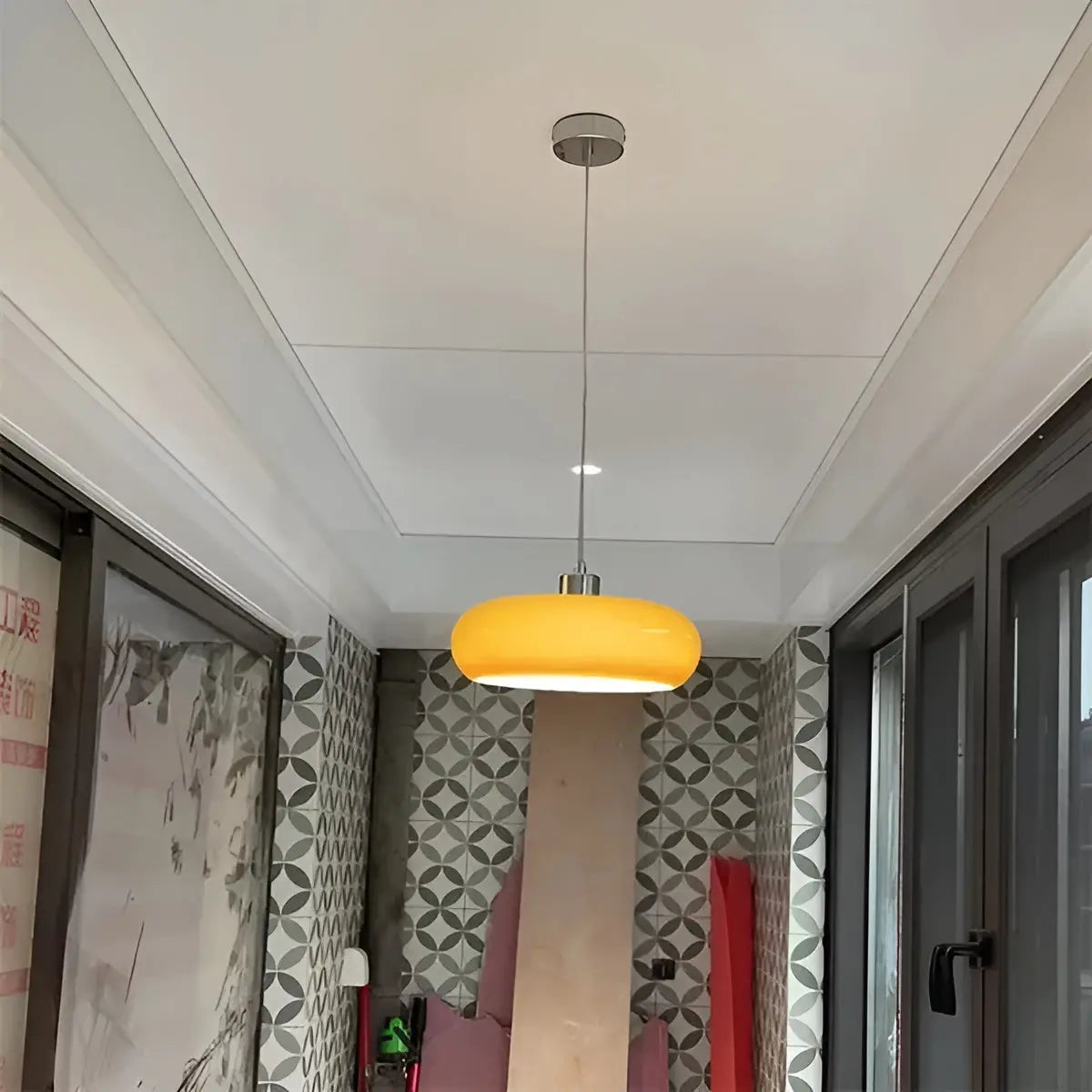 Maliben | Luxe Retro-Glass Pendant - Elegant Led Hanging Lamp
