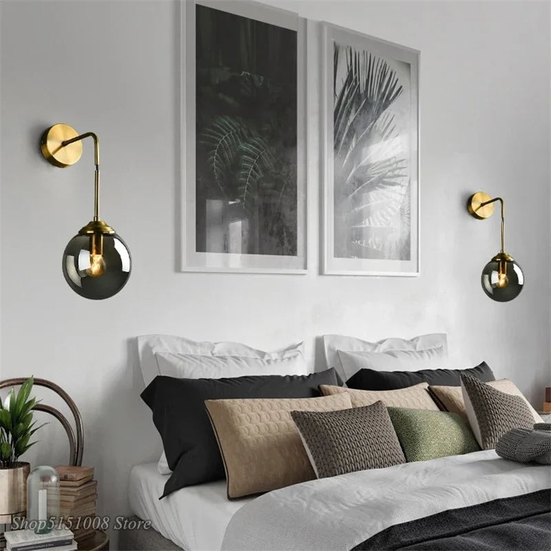 Maliben | Modern Nordic Wall Lamp - Elegant Glass Lighting For Home
