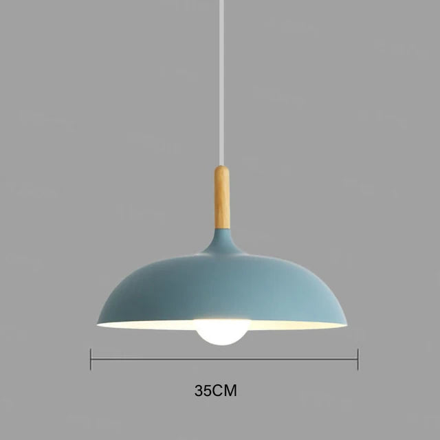 Maliben | Nordicoak Scandinavian Oak Ceiling Light – Modern Led Pendant Lamp