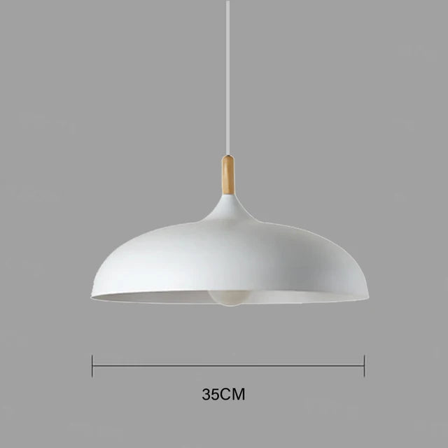 Maliben | Nordicoak Scandinavian Oak Ceiling Light – Modern Led Pendant Lamp