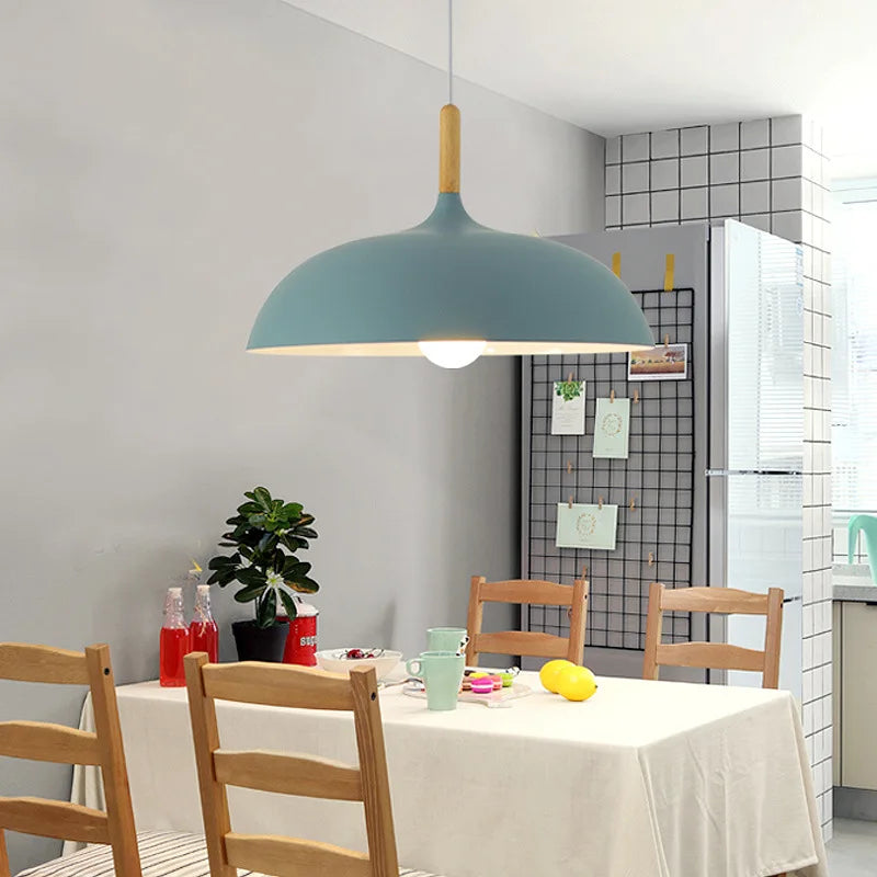 Maliben | Nordicoak Scandinavian Oak Ceiling Light – Modern Led Pendant Lamp