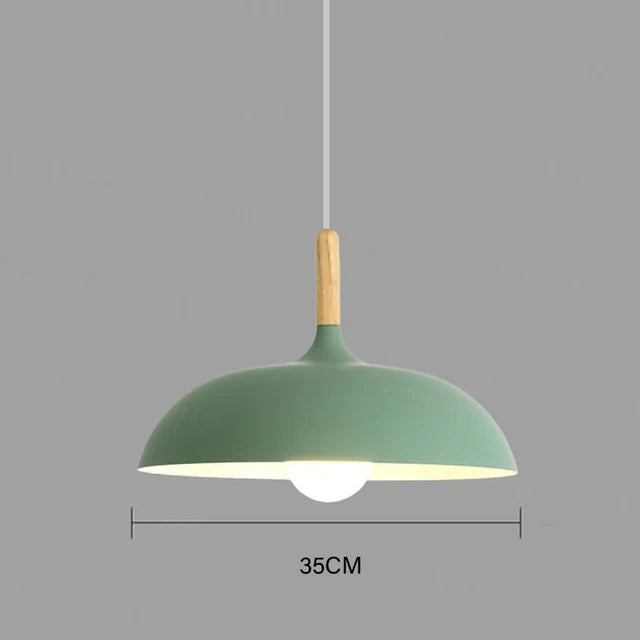 Maliben | Nordicoak Scandinavian Oak Ceiling Light – Modern Led Pendant Lamp