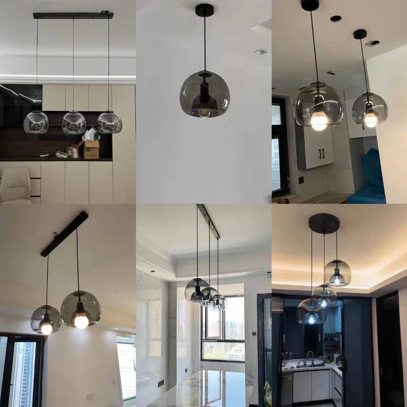 Maliben | Lumiglow Pendant Light - Contemporary Glass Hanging Lamp For Luxurious Interiors
