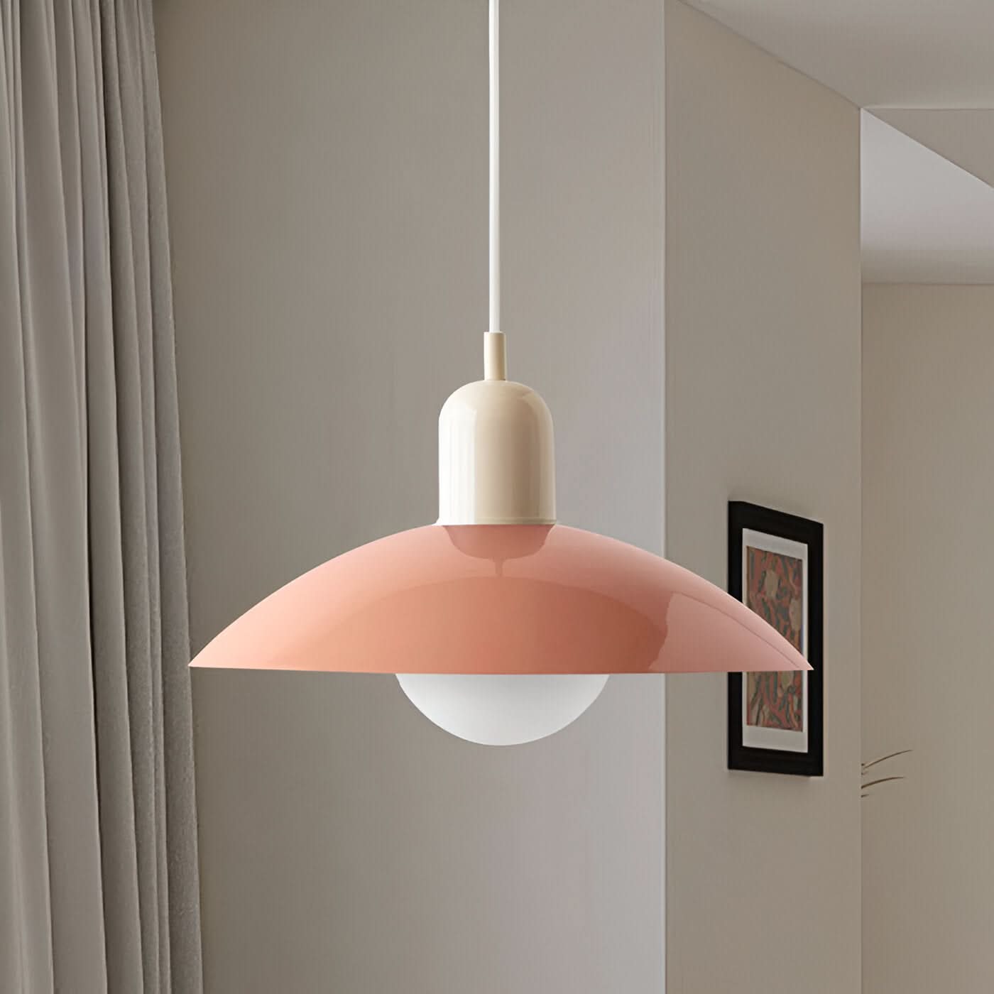 Maliben | Modern Macaron Bauhaus Pendant Light – Iron Shade