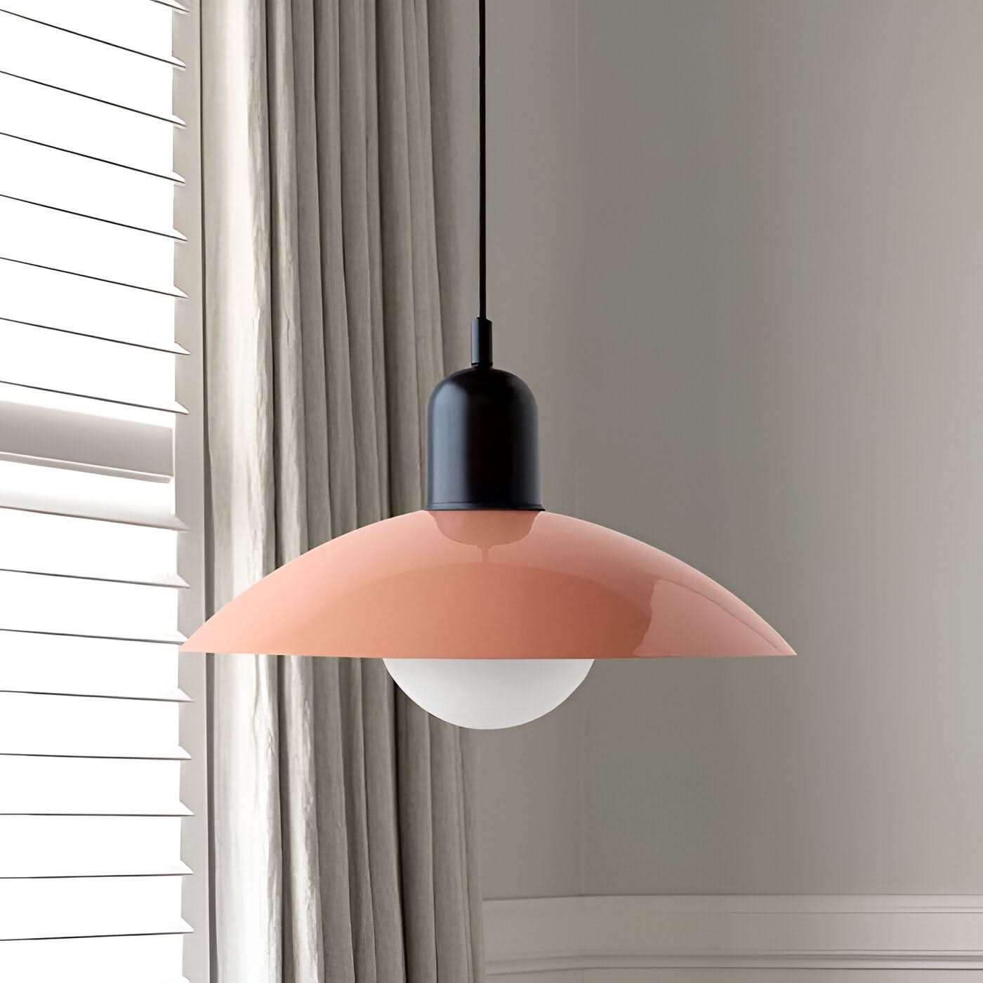 Maliben | Modern Macaron Bauhaus Pendant Light – Iron Shade