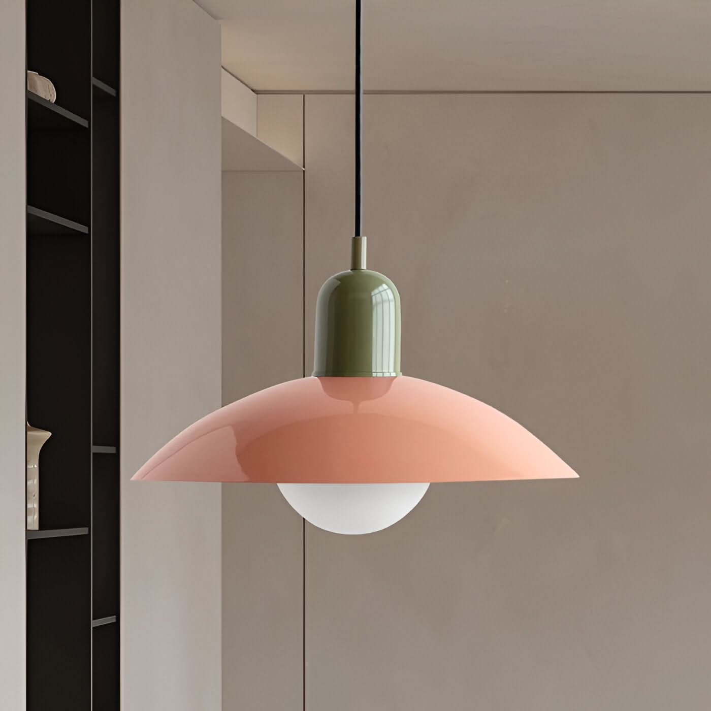 Maliben | Modern Macaron Bauhaus Pendant Light – Iron Shade