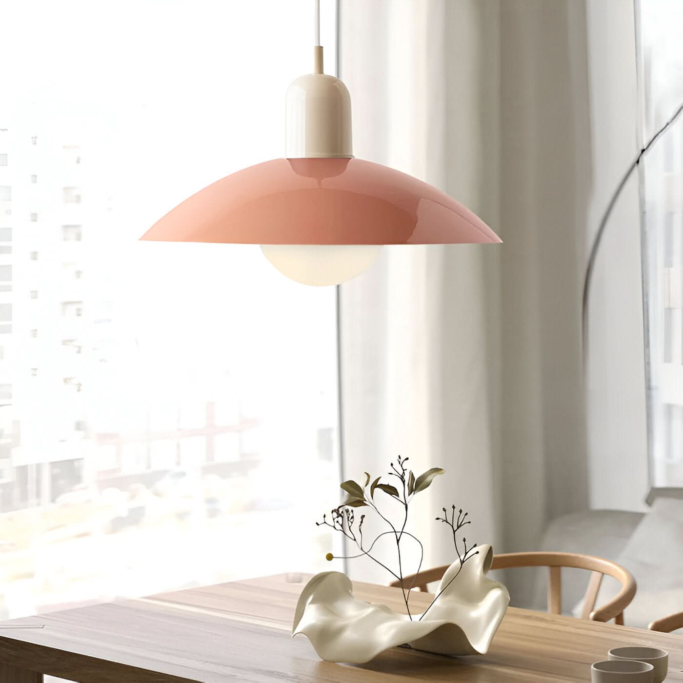 Maliben | Modern Macaron Bauhaus Pendant Light – Iron Shade