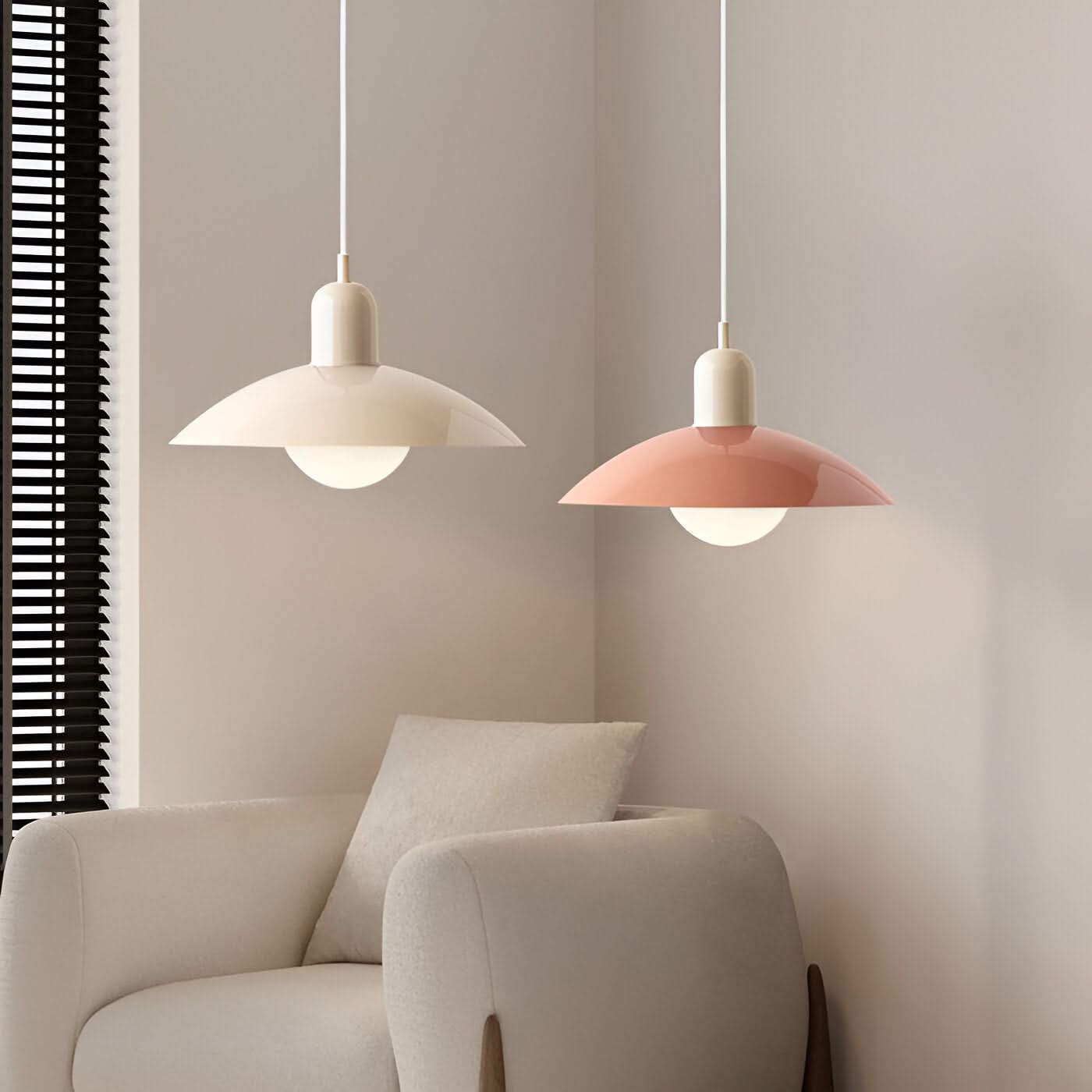 Maliben | Modern Macaron Bauhaus Pendant Light – Iron Shade