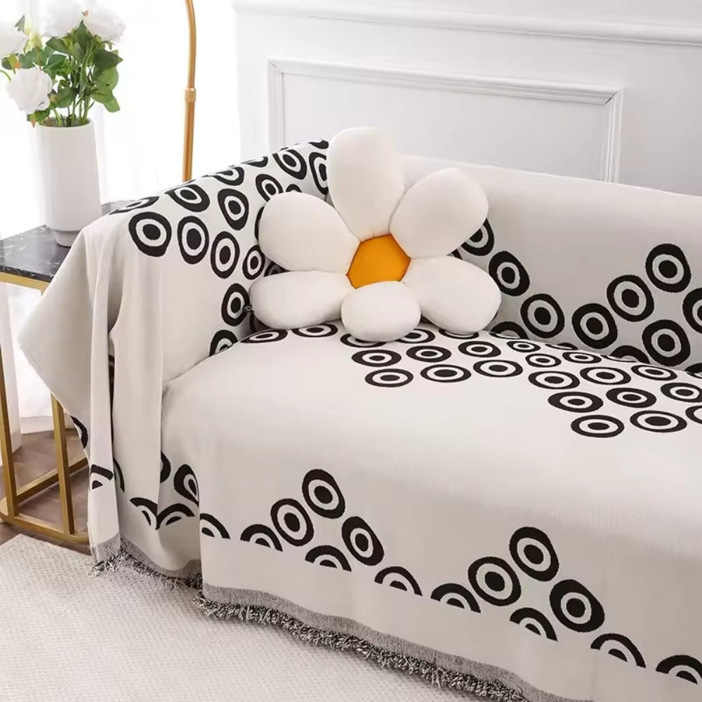 Maliben | Circa Bloom Patterned Chenille Sofa Cover