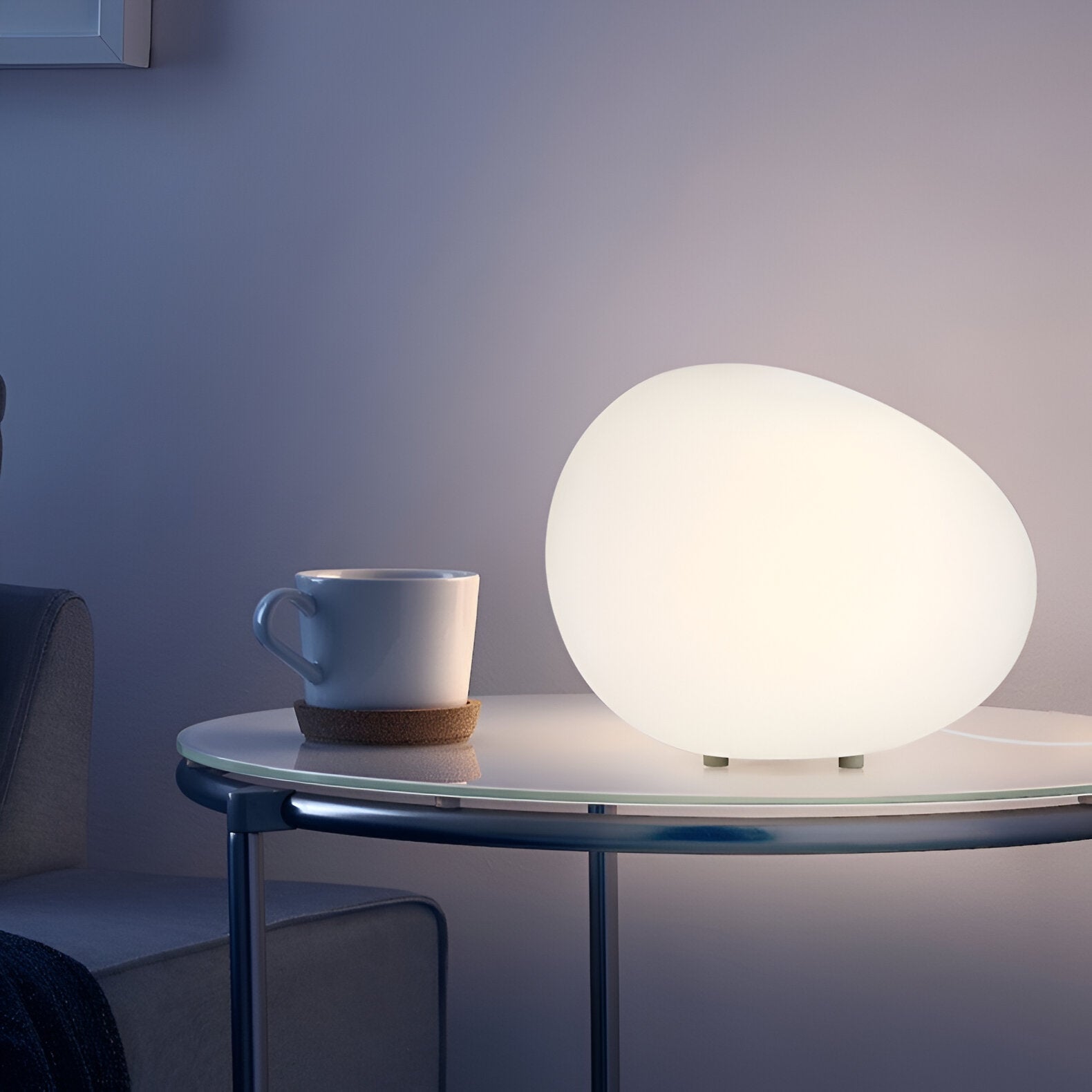 Maliben | Round Metal Table Lamp In Scandinavian Design