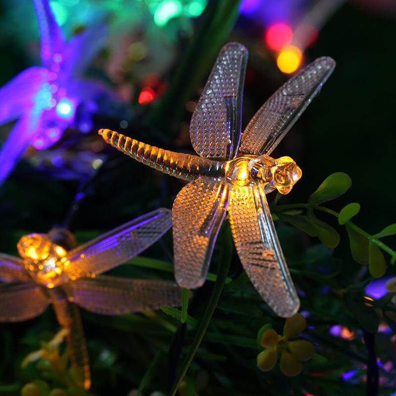 Maliben | Outdoor Solar Dragonfly Waterproof Led Lights Festival Party Decoration String Lights