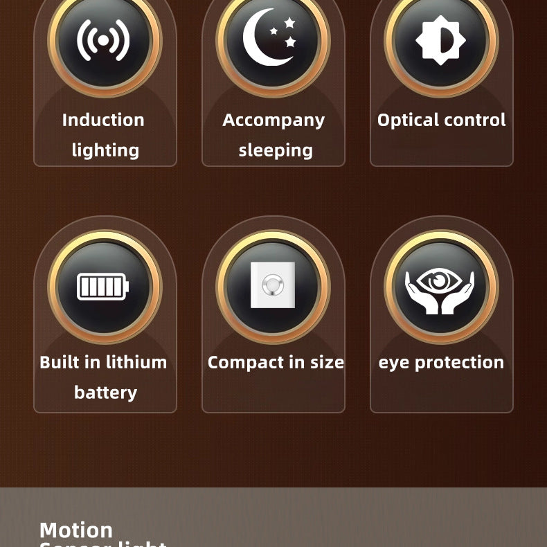 Rechargeable Motion Sensor Night Light With Flashlight