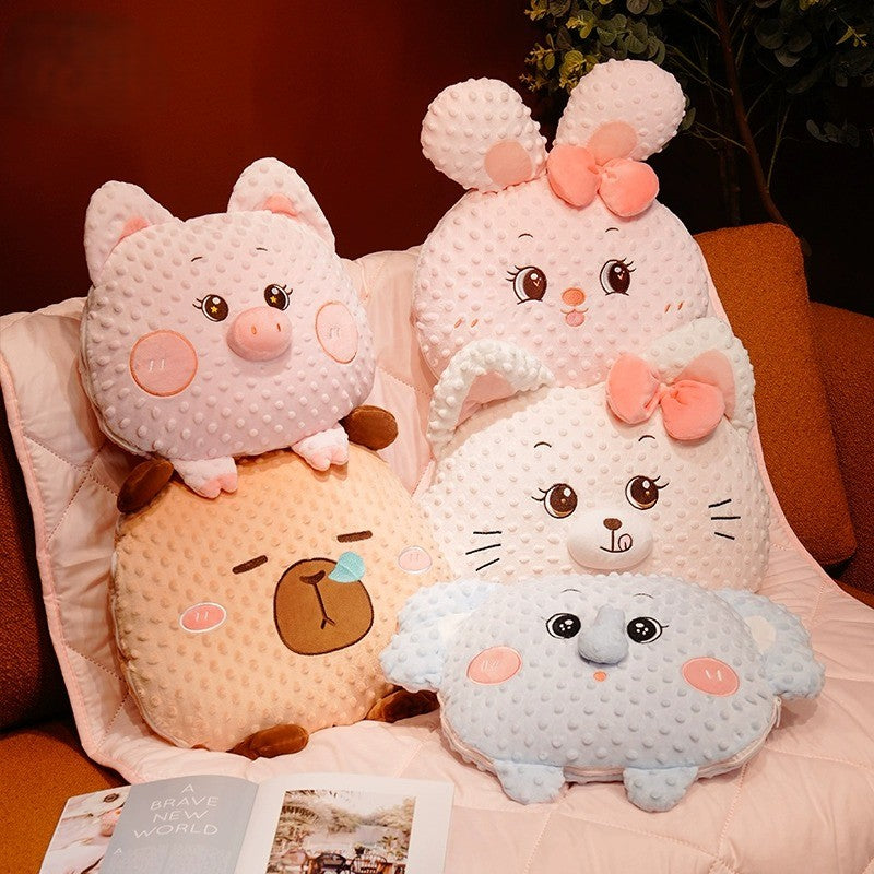 Maliben | Cuddle Ready Cute Cartoon Pillow Blanket
