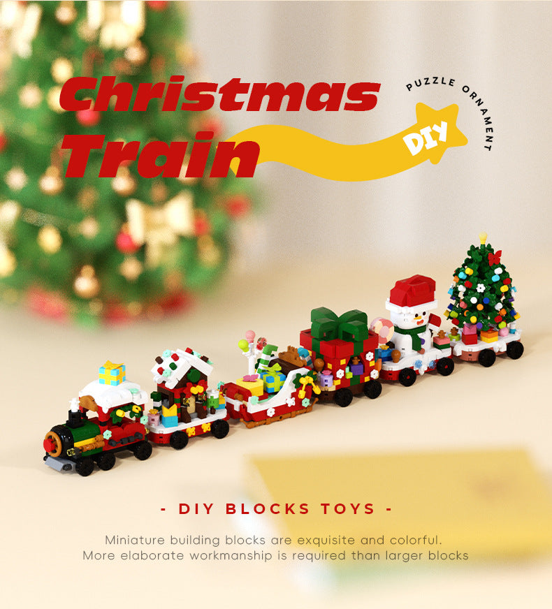 Christmas Tree Snowman Assembly Building Blocks