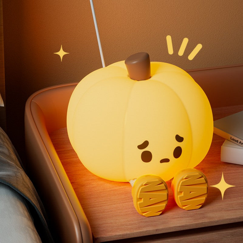 Maliben | Pumpkin Silicone Tap Light Atmosphere Night Light