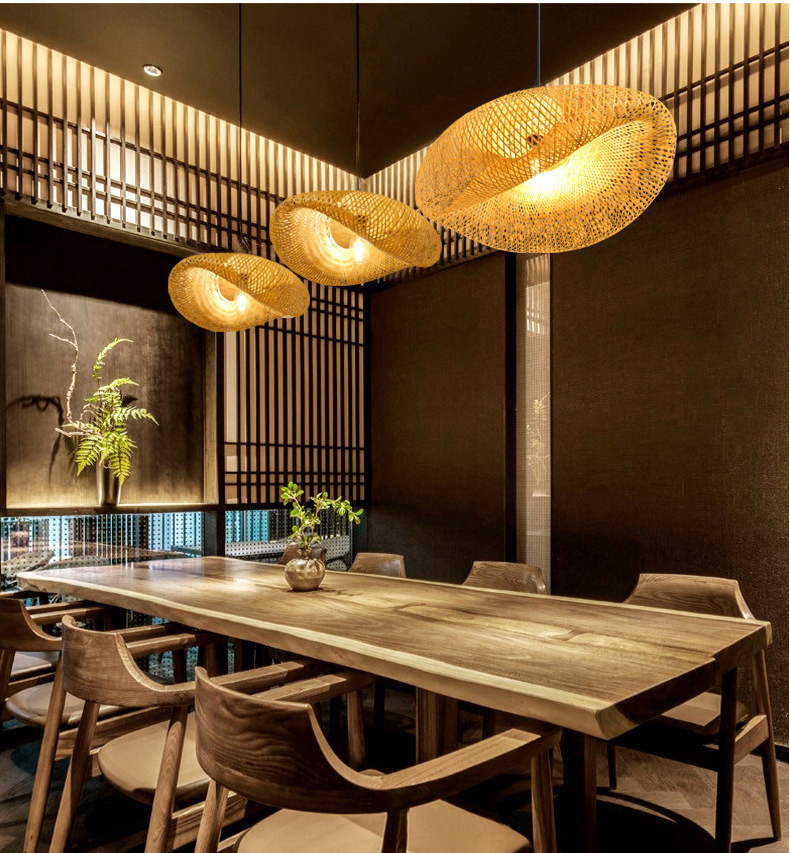 MAliben | Bamboolife Pendant Lamp - Handwoven Bamboo Lampshade For a Warm Interior