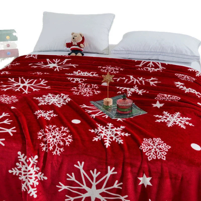 Christmas Double Sided Snowman Gingerbread Throw