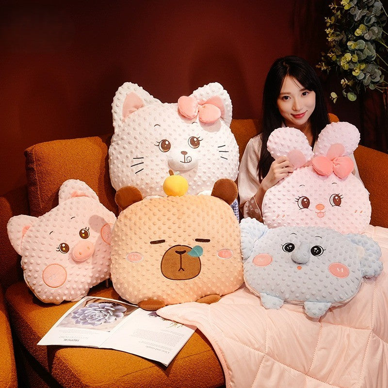 Maliben | Cuddle Ready Cute Cartoon Pillow Blanket