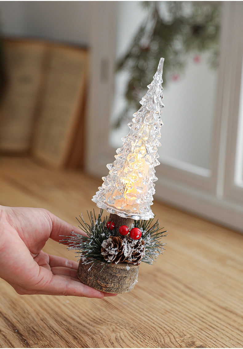 Led Christmas Lantern Table Lamp Decoration