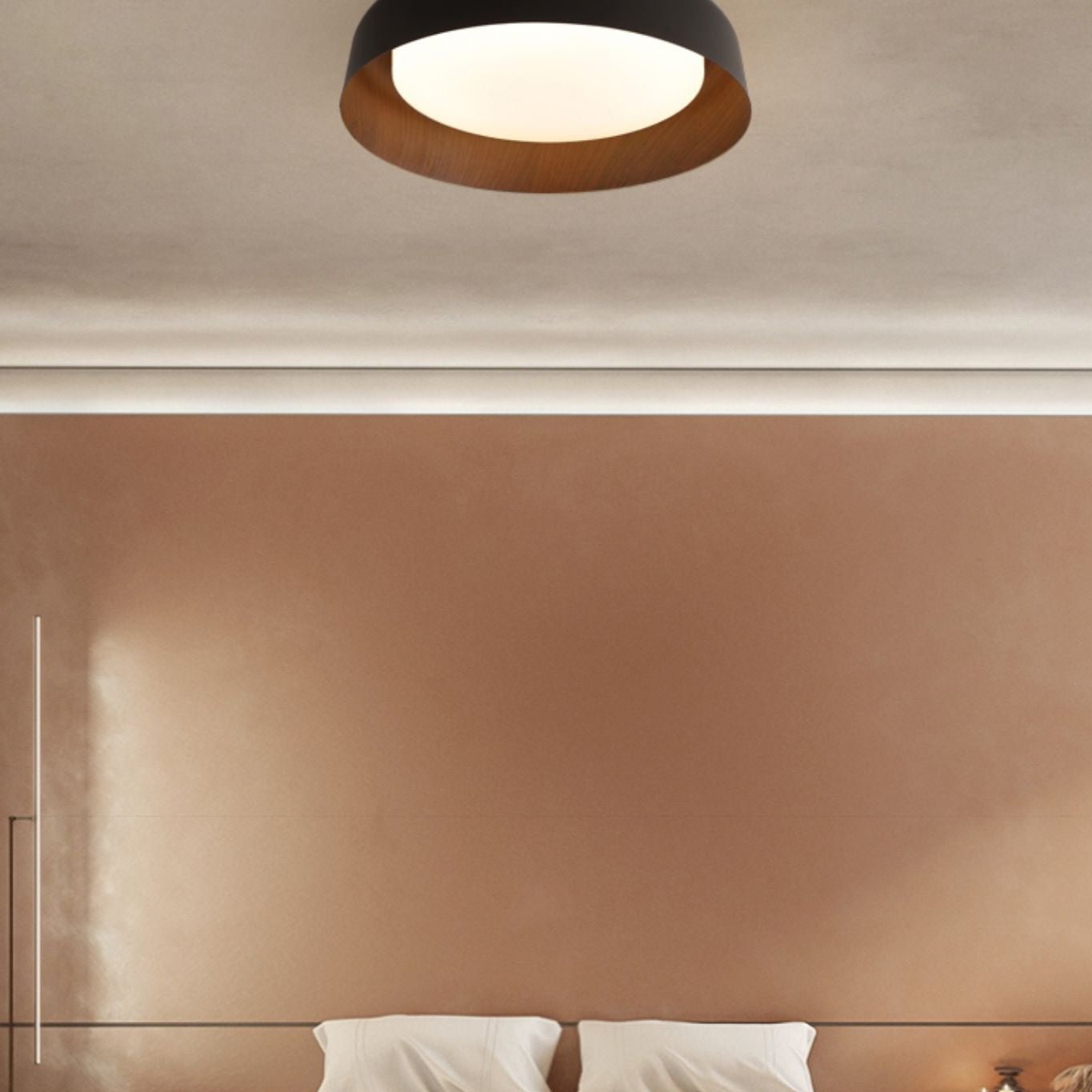 Maliben | Woodlook Wabi Sabi Led Ceiling Lamp